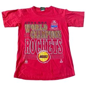 Vintage Houston Rockets 1994 NBA World Champions Short Sleeve Shirt Men's M